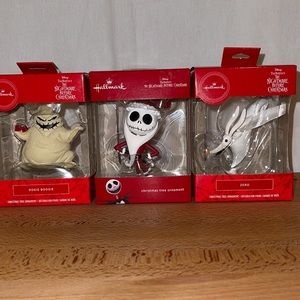 NIB (3) Disney Nightmare Before Christmas Ornaments